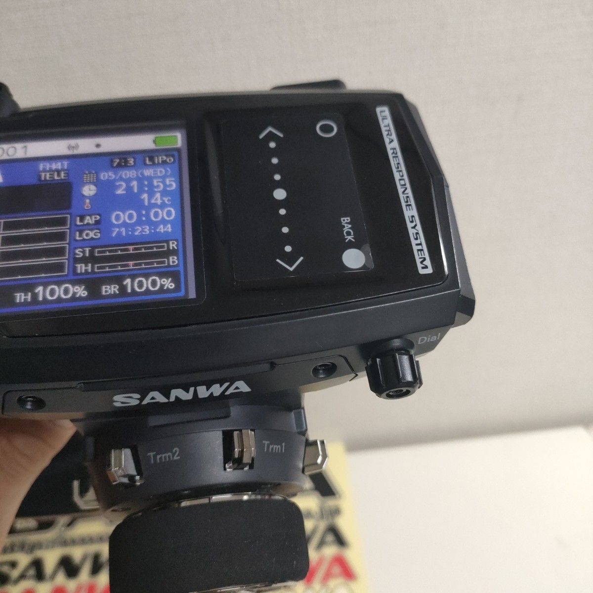 使用少】サンワM17プロポ 受信機3個 プロポバック付きセット純正リポ