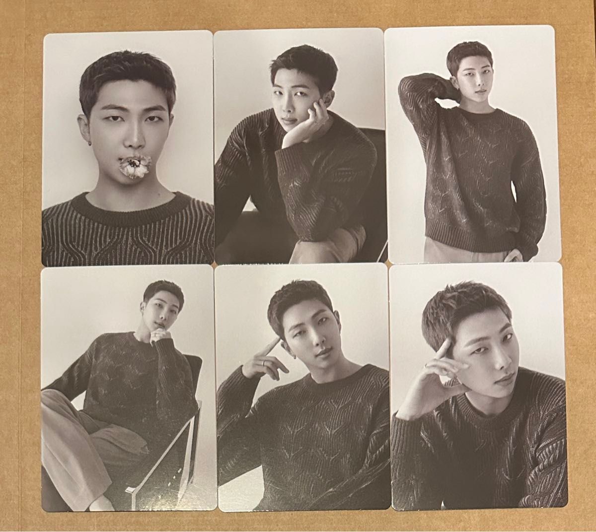 BTS RM ナムジュン ランダムトレカ コンプリートMONOCHROME