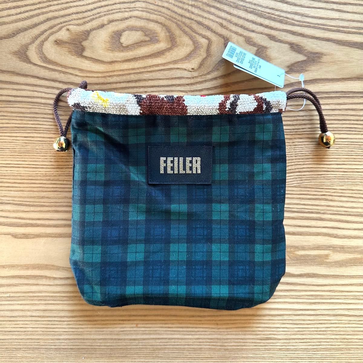 FEILER フェイラー 新品タグ付 ポーチ 巾着 スプリントホース 馬と蹄鉄