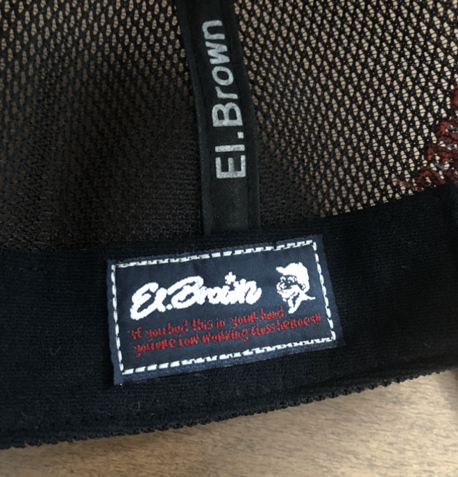 El Brown キャップ 帽子 メッシュ CAP ツバ裏 レッド SOUL'd OUT