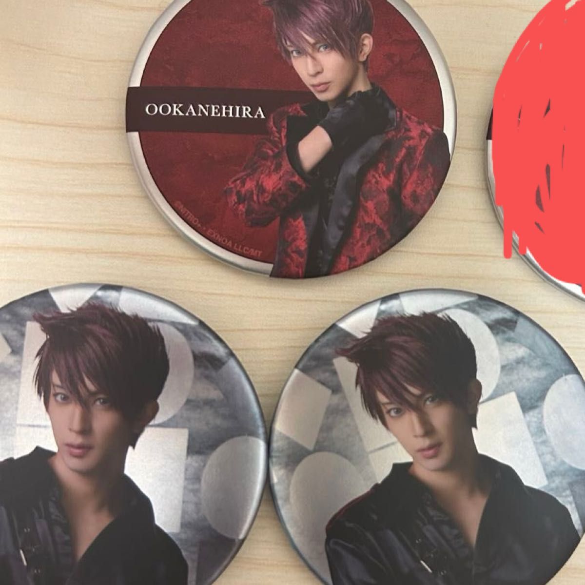 ミュージカル刀剣乱舞 陸奥一蓮 缶バッジ 大包平