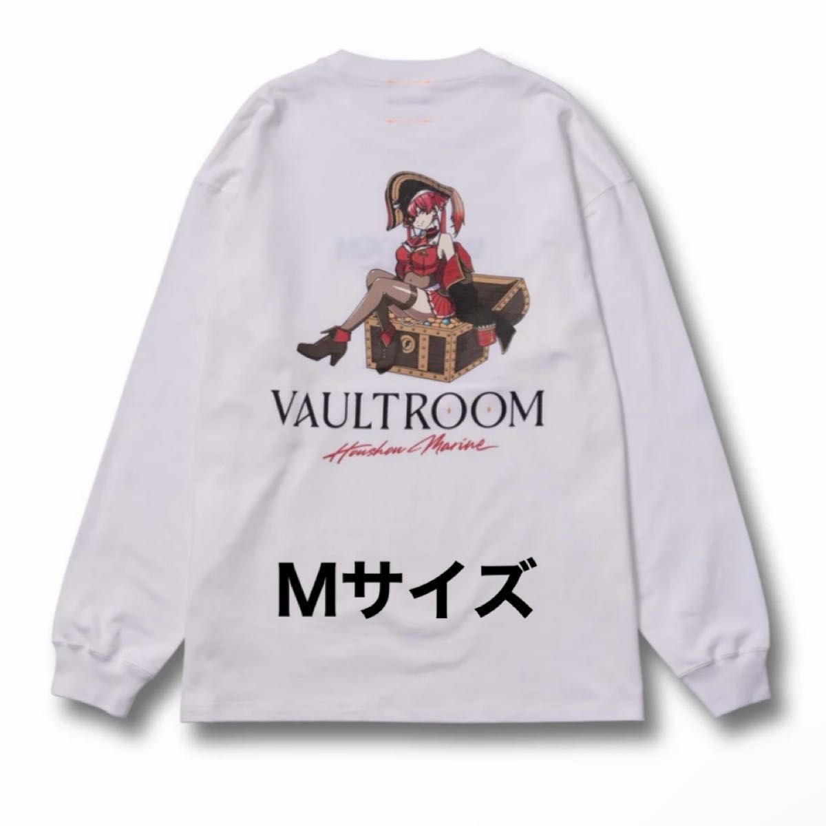 vaultroom×宝鐘マリン L/S TEE / WHT