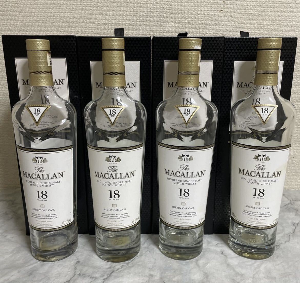 MACALLAN マッカラン 18年 700ml 空瓶 10本 空箱10個 2026年最新