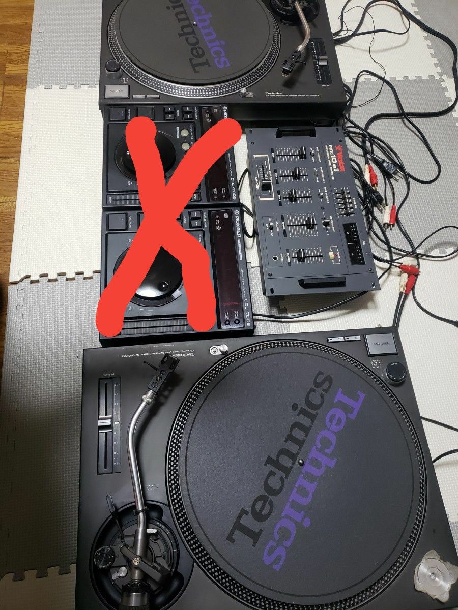 Technics ターンテーブル SL-1200MK3D×2個 針付き 手渡し限定