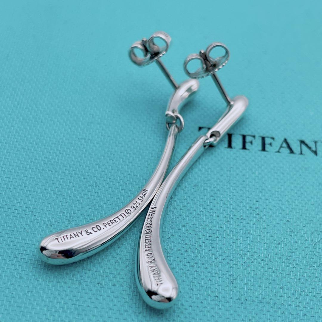 最も安い 美品 ティファニー ダブル スイング ロング ティアドロップ