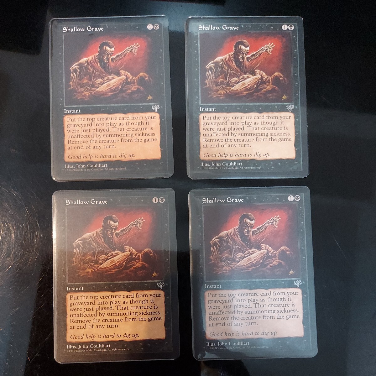 Yahoo!オークション - MTG 英語 shallow Grave 浅すぎる墓穴 4枚セット