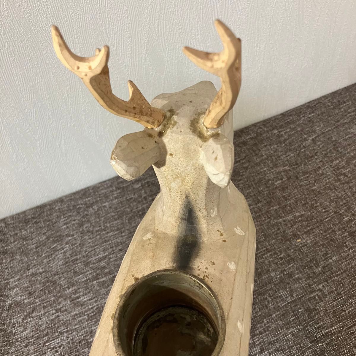 奈良一刀彫鹿木彫り人形奈良蔵出骨董アンティーク春日曼荼羅おん祭り