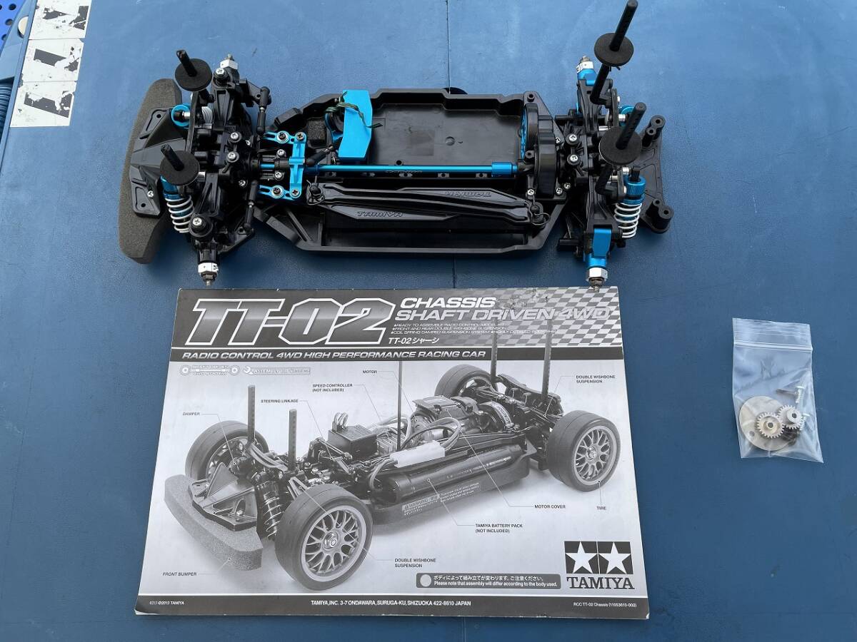 タミヤ TT-02 タミチャレ仕様 オプション多数付き タミヤ 1/10 TT-02