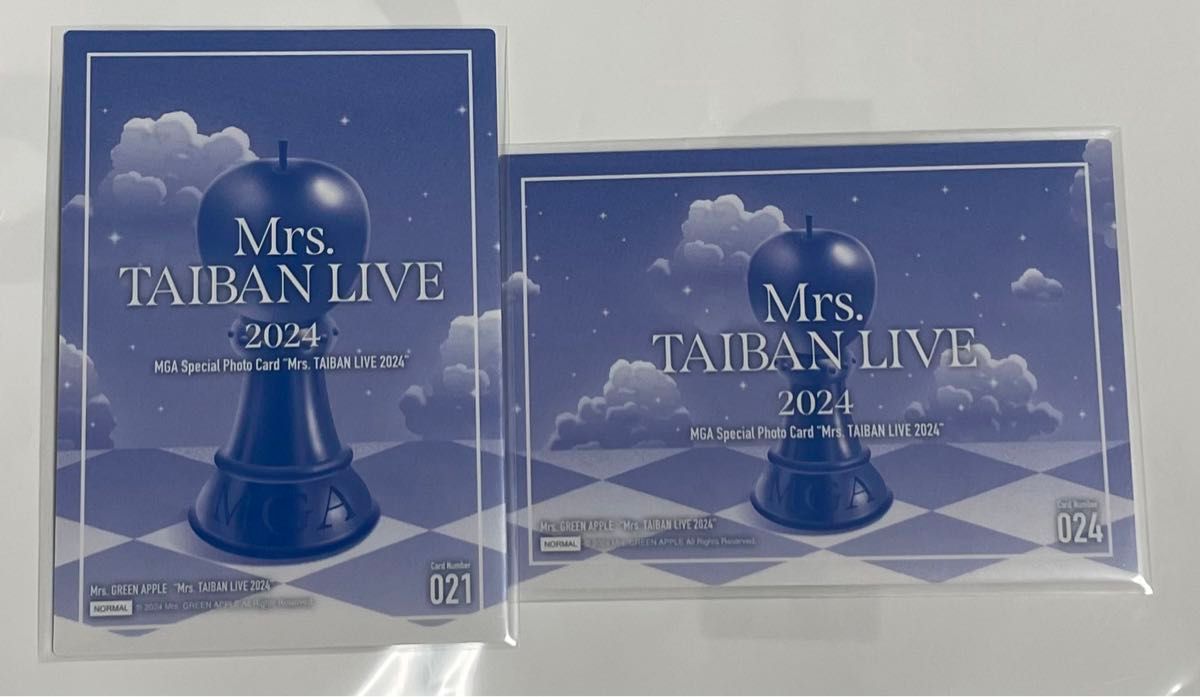 Mrs GREEN APPLE ミセス 対バンライブ フォトカード 021 024 大森元貴