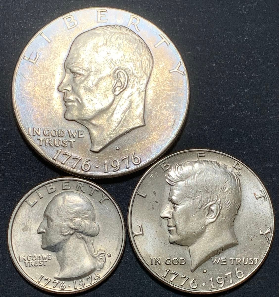 アメリカ合衆国】リバティコイン3枚セット 建国200周年記念 1ドル