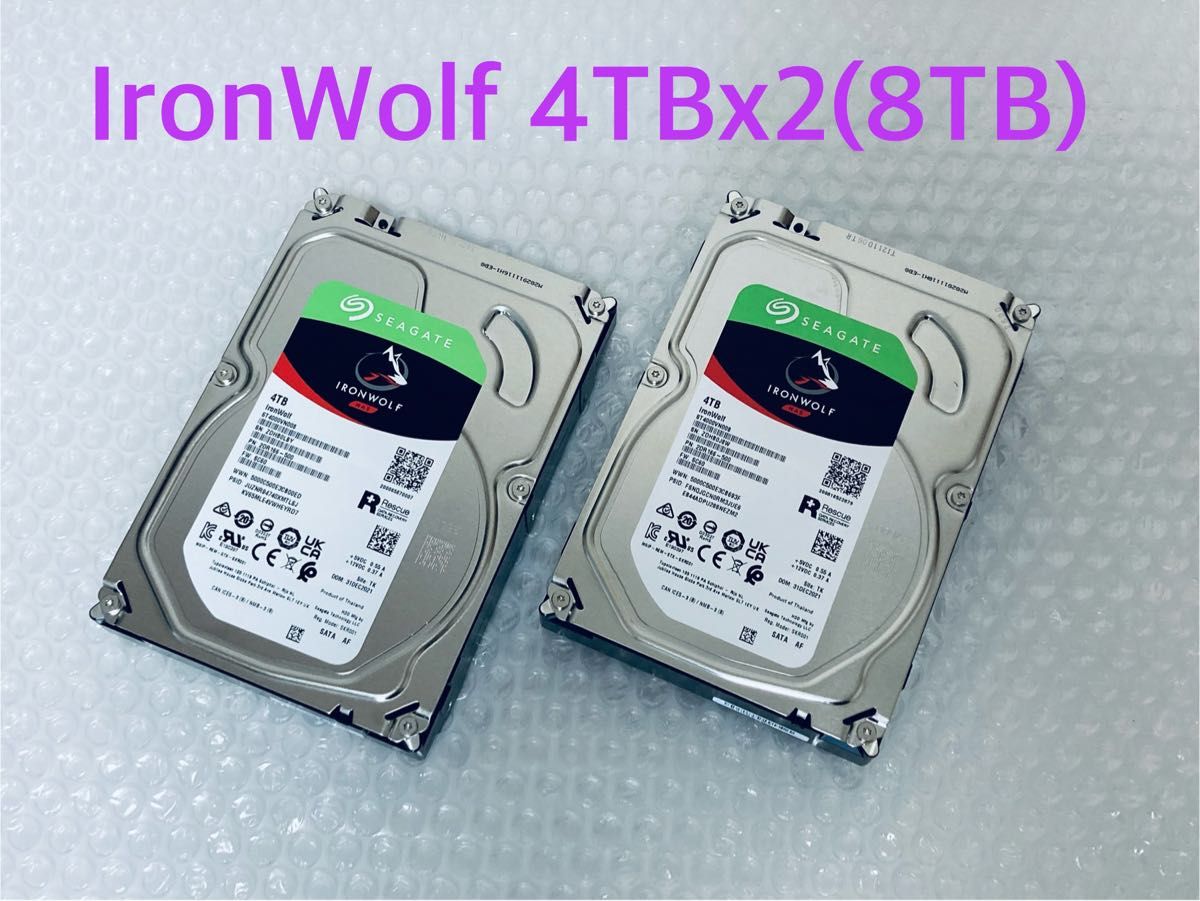 2本セットSeagate IronWolf 4TB NAS用HDD
