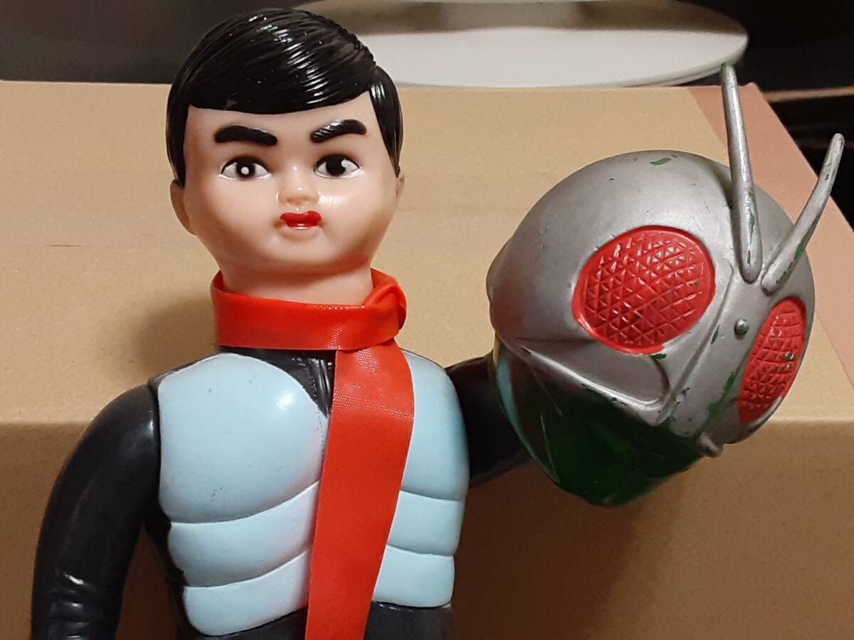 美品】当時物 旧バンダイ スタンダードソフビ 仮面ライダー 蜘蛛男