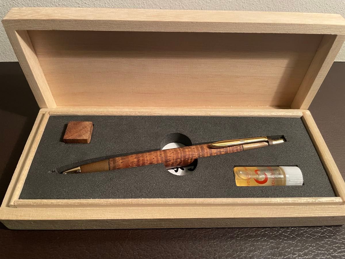 野原工芸】 スリムボールペン ハワイアンコアカーリー 旧型 廃盤