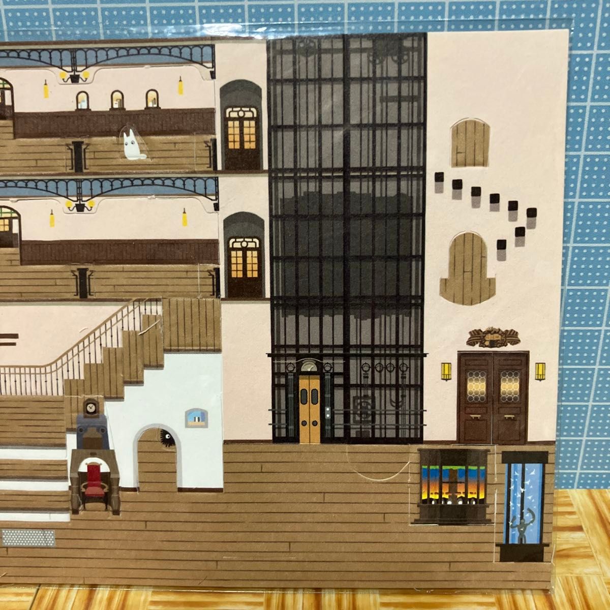 希少/箱付き】三鷹の森ジブリ美術館 中央ホール ジオラマ置き時計 希少