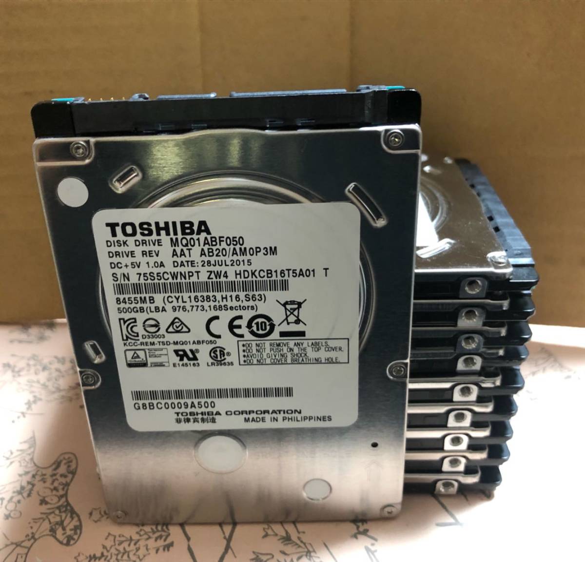 2.5インチ内蔵型HDD 500GB×10個 正常動作品① | 整備済み品