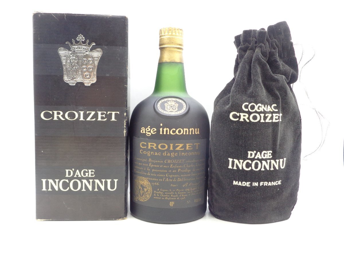 CROIZET クロアーゼ Cognac d'age inconnu アージュ アンコニュ