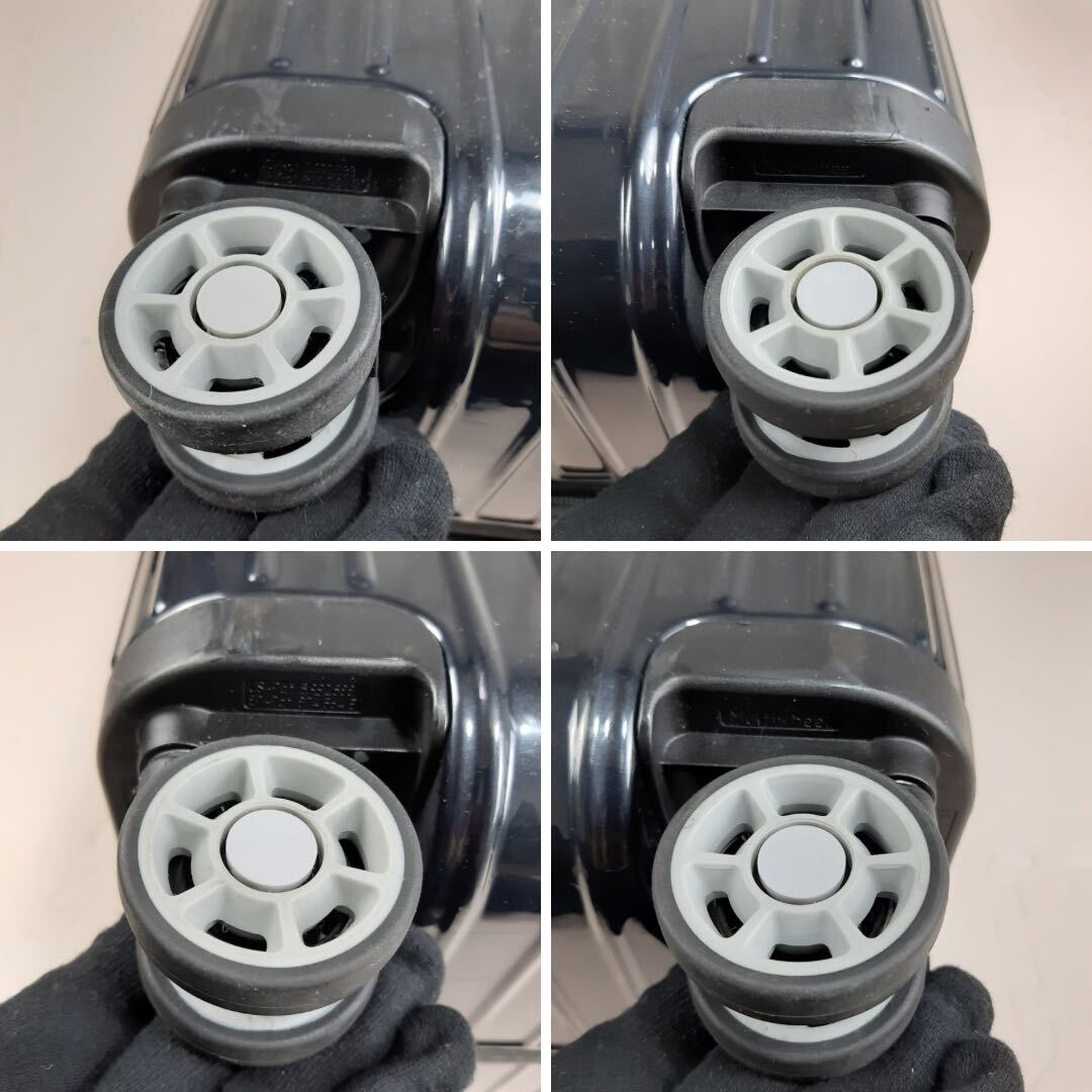 RIMOWAサルサエアー91リットル ネイビー廃盤品 まばゆい光を放つ黄金色