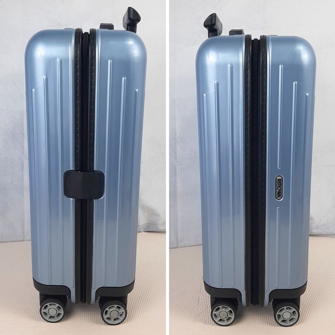 美品 リモワ サルサエアー 33L 機内持ち込み 4輪 TSAロック ブルー