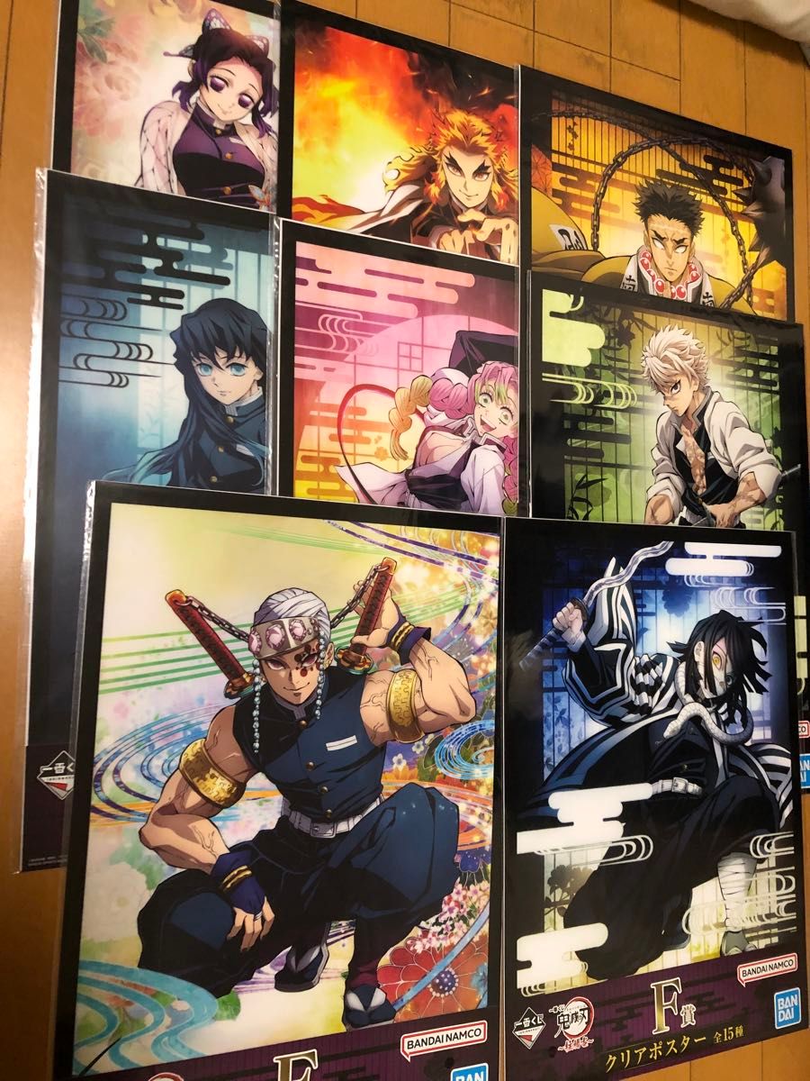 一番くじ 鬼滅の刃 柱稽古 クリアポスター 8枚｜Yahoo!フリマ（旧