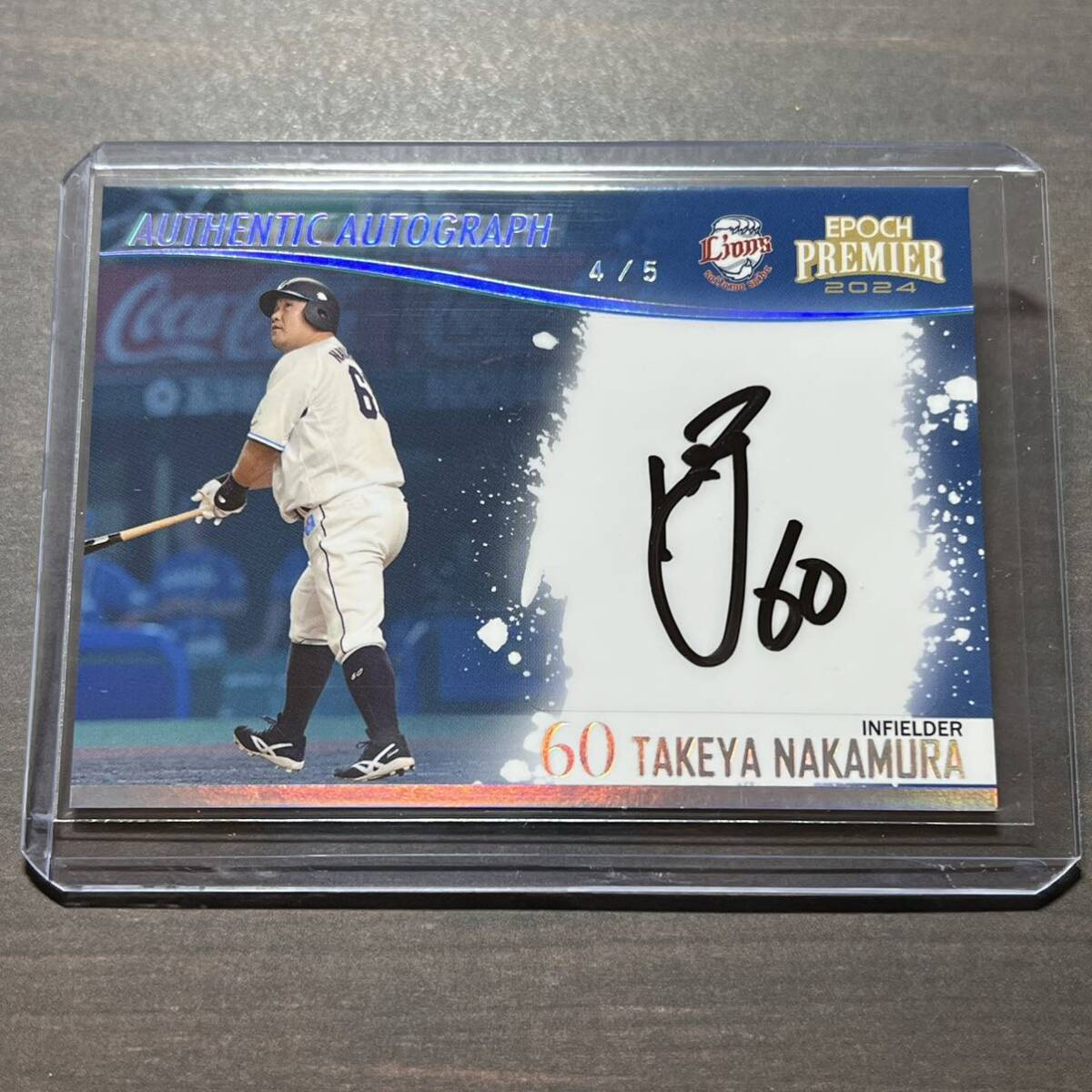 中村剛也 bbm PICTURESQUE 直筆サインカード 5枚限定 【公式通販】