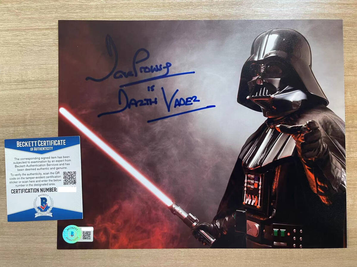 スターウォーズ直筆サイン入フォトフレーム ダースベイダー スター