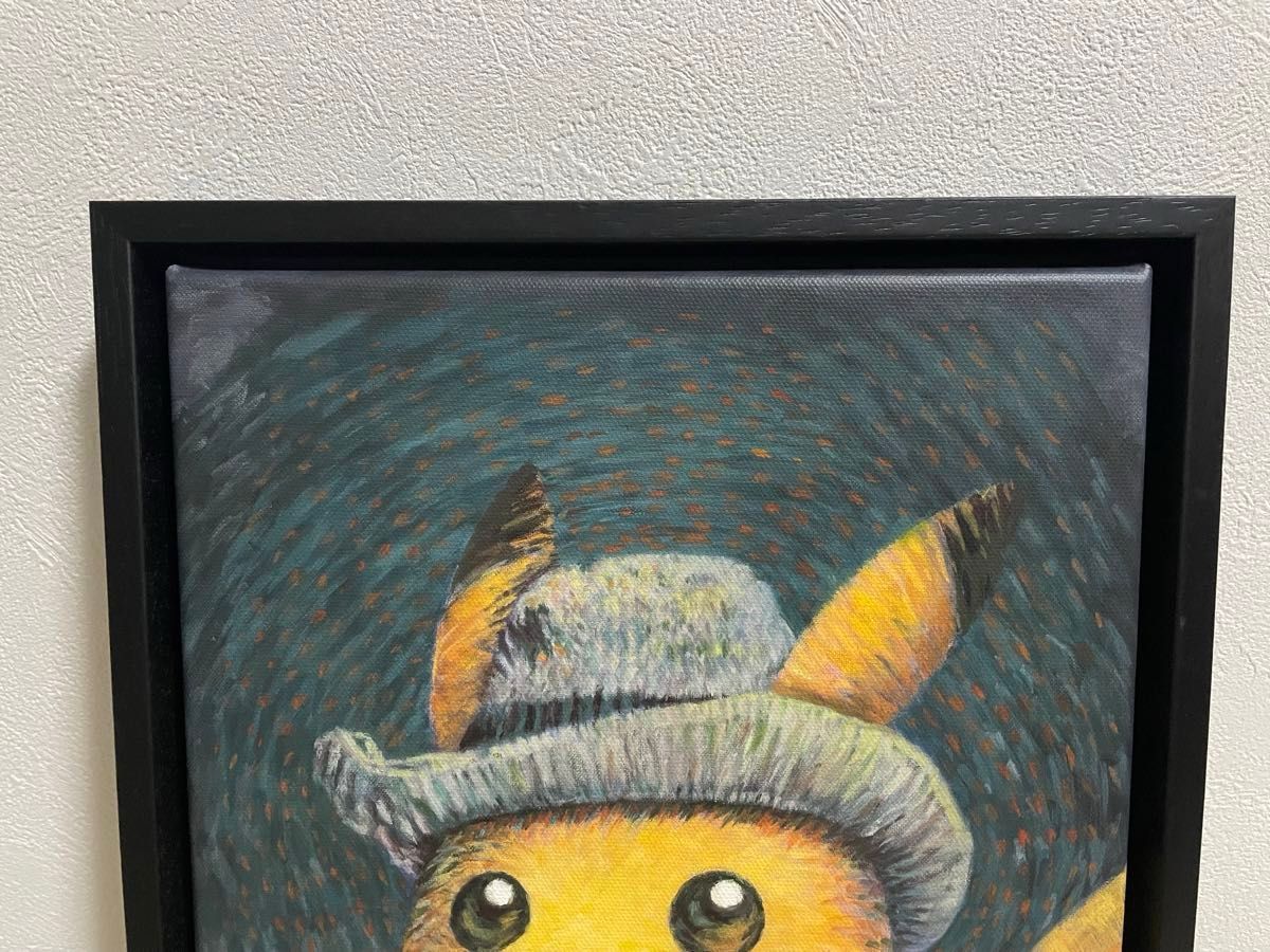 ゴッホイーブイ キャンバスアート 金枠 Sサイズ ゴッホイーブイ 金枠