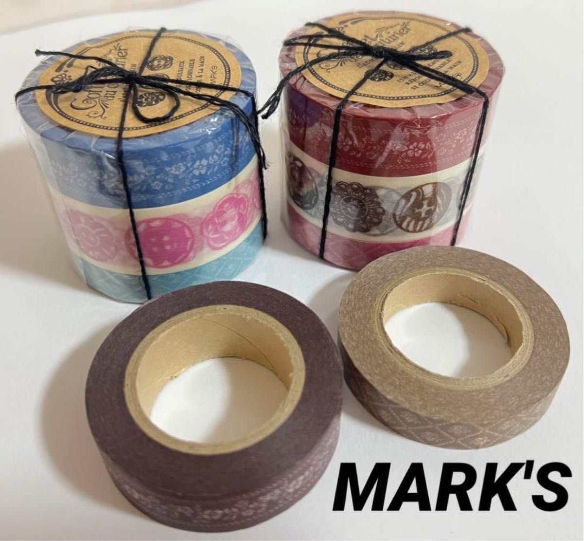マークス 廃盤マスキングテープ コフレドゥクチュリエ 花柄 14本セット
