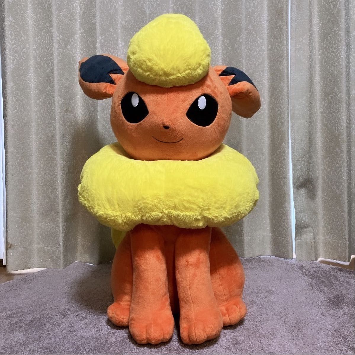 ポケモン 等身大 サンダース 寝そべり ぬいぐるみ 開封済み 紙タグ付き