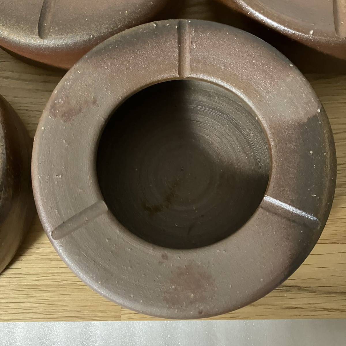 備前焼 灰皿 5点セット 備前焼 灰皿 5点セット