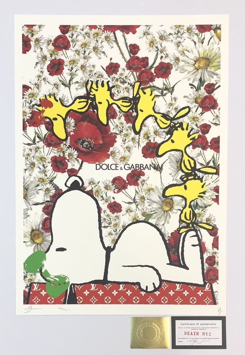 限定100枚】death nyc ポスター SNOOPY スヌーピー ウッドストック
