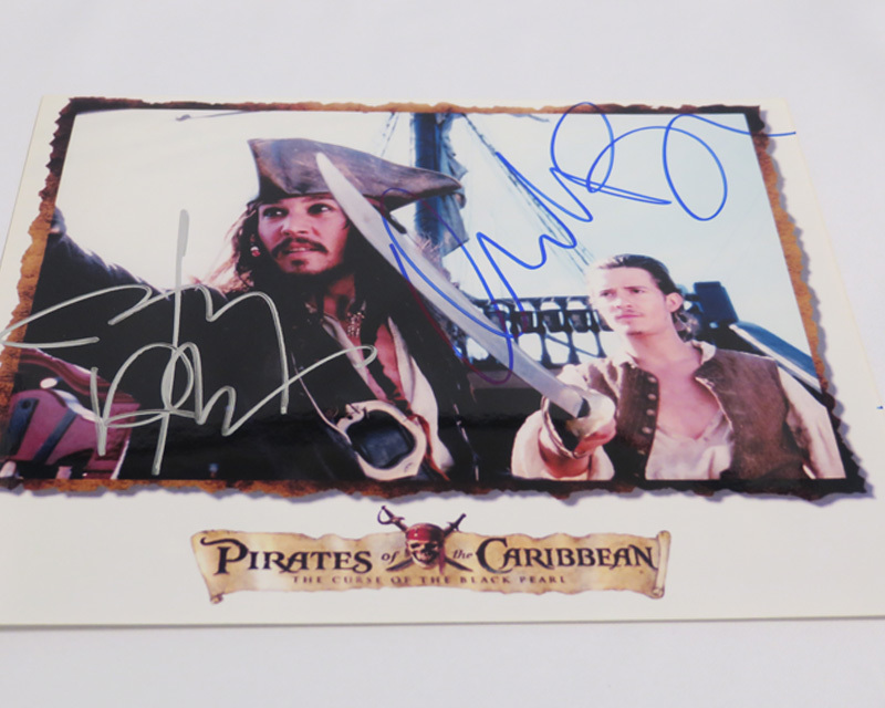 直筆サイン入り写真 保証書付き】ジョニー・デップ オーランド