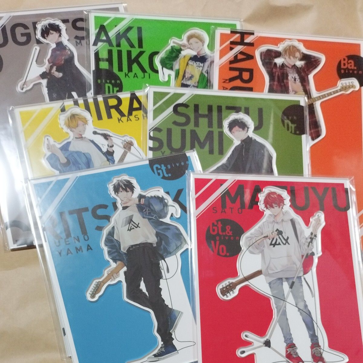 ギヴン展 新品 未開封 アクリルスタンド 真冬 立夏 秋彦 冬樹 柊 玄純