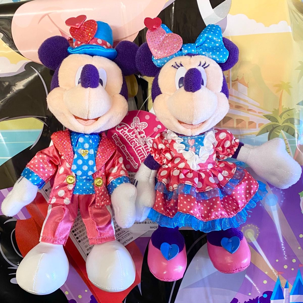 ディズニー パルパルーザ ぬいぐるみバッジ ぬいば ミニー ミッキー 2