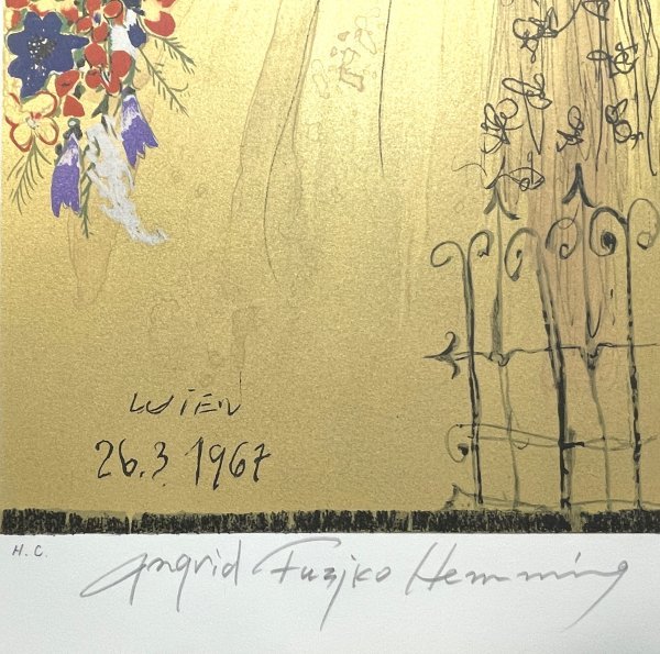 真作】魂のピアニスト フジ子・ヘミング「春」2006年 リトグラフ ED HC