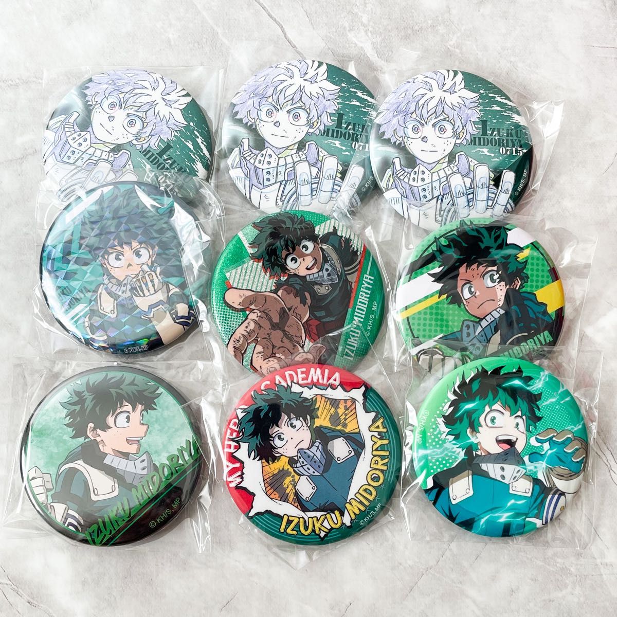 ヒロアカ 緑谷出久 缶バッジ 十傑 12個 ヒロアカ 緑谷出久 十傑 缶