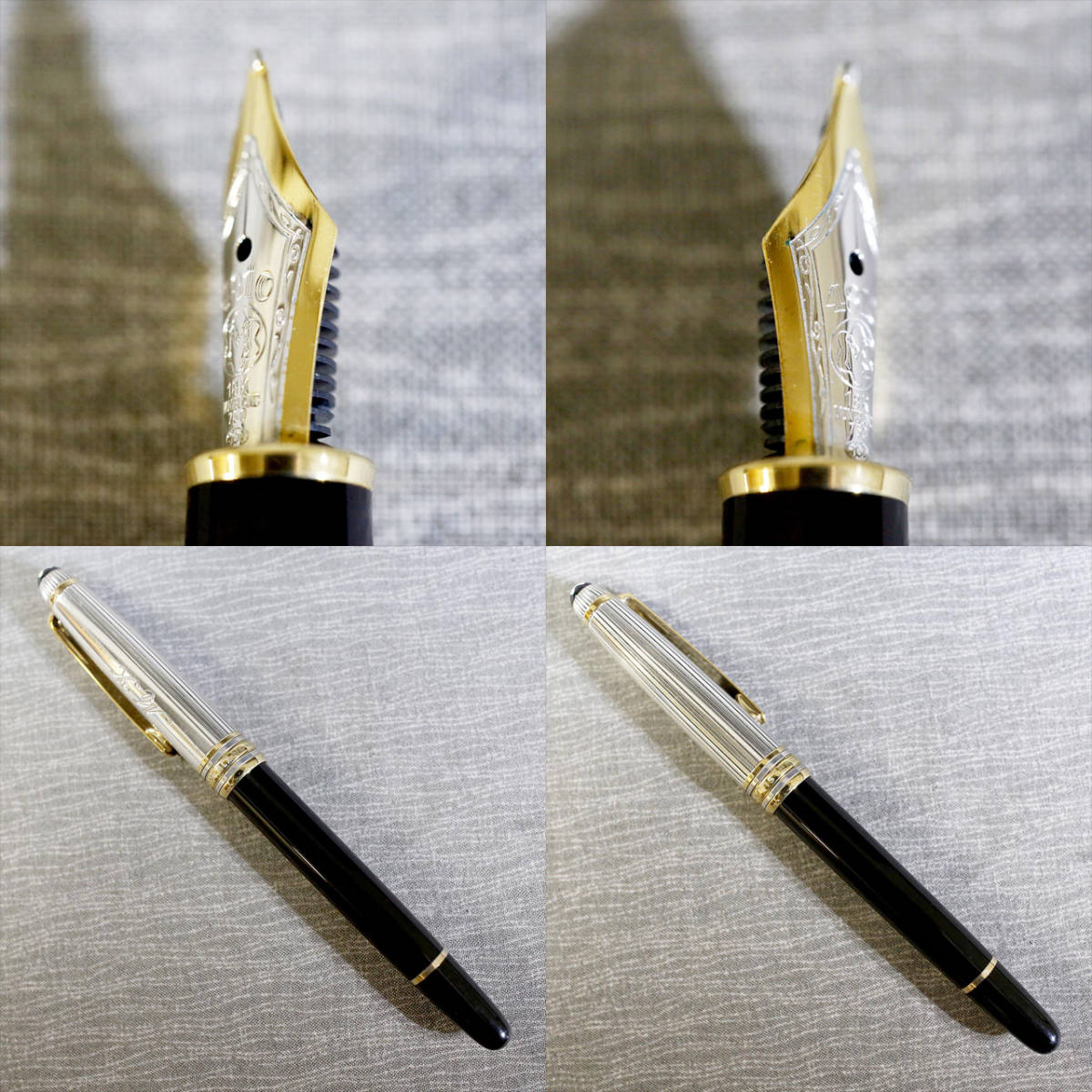 美品】モンブラン 万年筆 1441 ソリテール ドュエ シルバー マイ