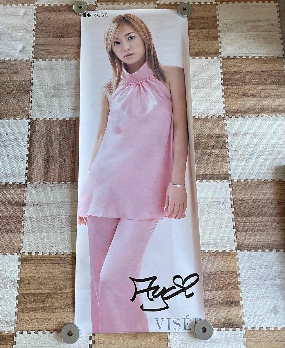 レア】浜崎あゆみ あゆサイン入り特大ポスター KOSE visee コーセー