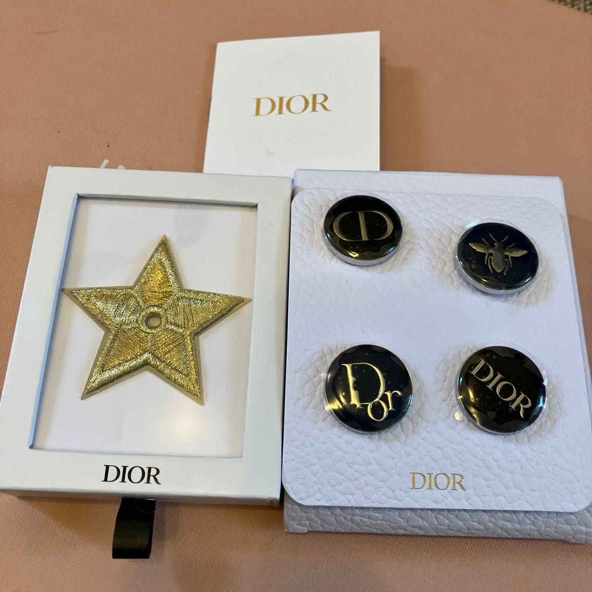 Dior ピンバッジ ハチ スター ロゴ セット ブローチ クリスチャン