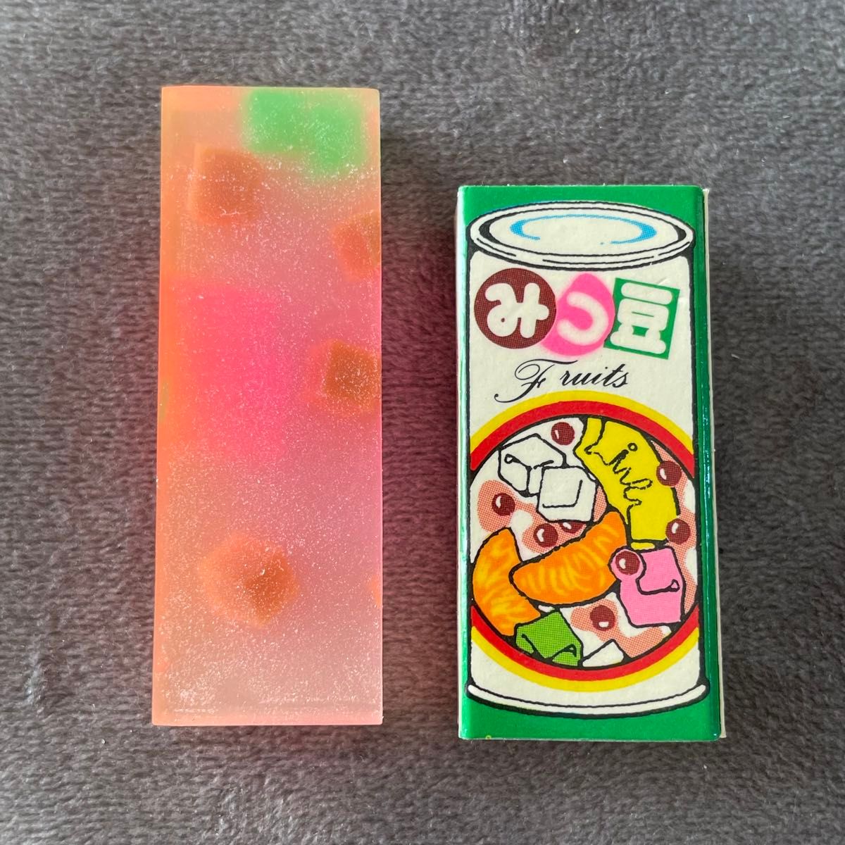 昭和レトロ みつ豆 消しゴム ヒノデワシ 80年代ファンシー ビンテージ