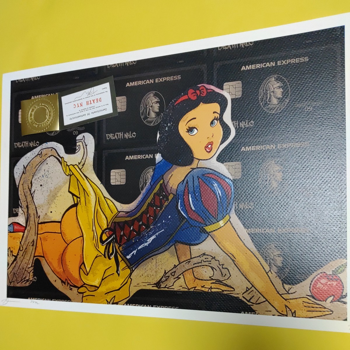 額込 世界限定100枚DEATH NYC アートポスター 現代アート 41 額込 世界