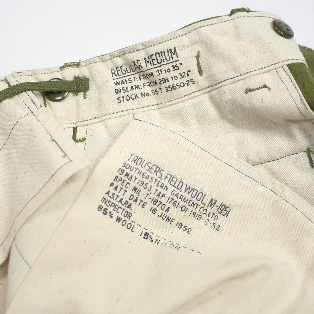 デッドストック 50s US ARMY M51 R-M ビンテージ ミリタリー ウール