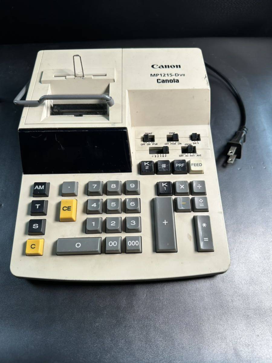 2FK110」Canon キャノン プリンター電卓 Canola MP1215-DVII 通電確認