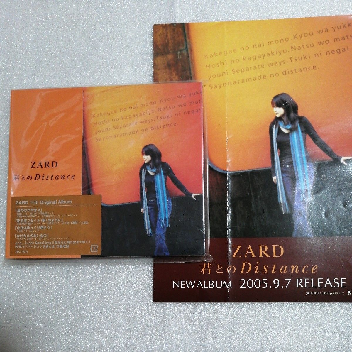 ZARD 坂井泉水 マフラー 君とのDistance レア 貴重 グッズ ZARD 坂井