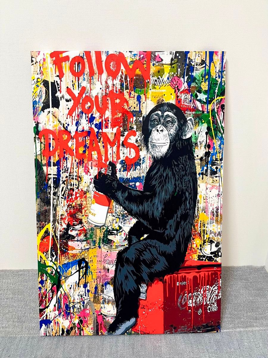 No.164木枠付きキャンバス ブランドアートポスター バンクシー