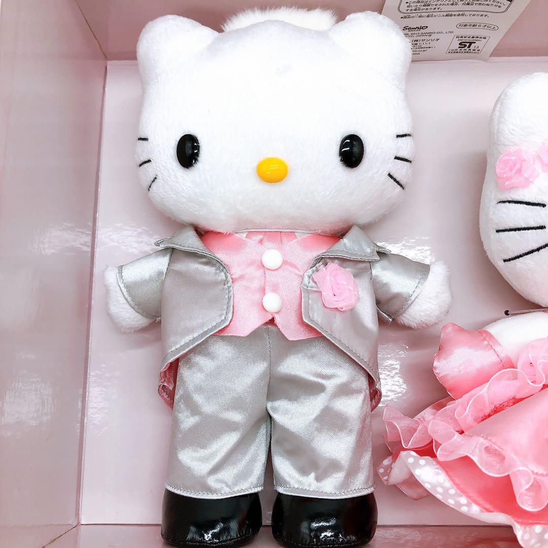 激レア】ハローキティ ウエディングドール ぬいぐるみ セット 激レア
