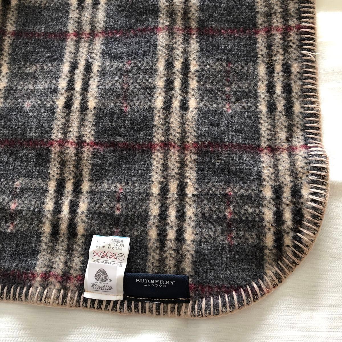 新品 バーバリー ウール ひざ掛け ノバチェック BURBERRY バーバリー