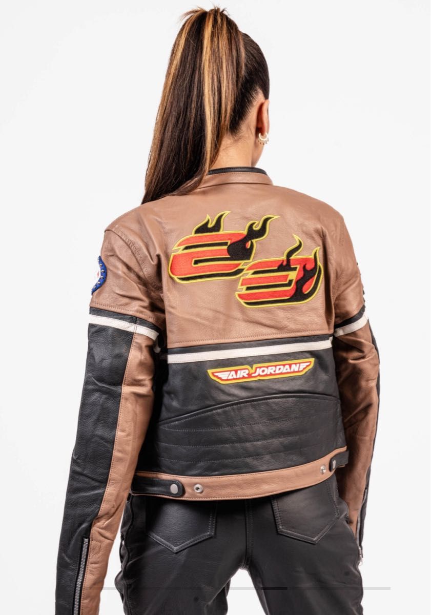 新品 ジョーダン x トラヴィス スコット ウィメンズレザージャケット L