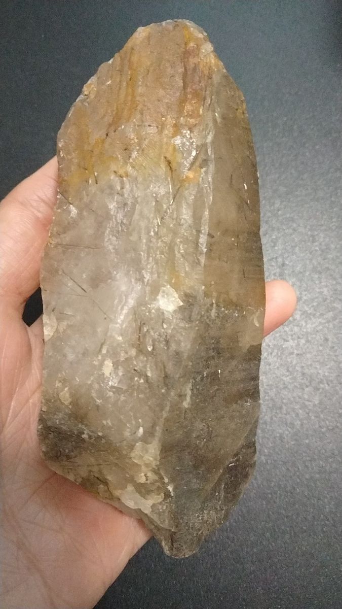 国産鉱物山梨県塩山竹森山天然水晶トルマリン入り水晶早い者勝ち