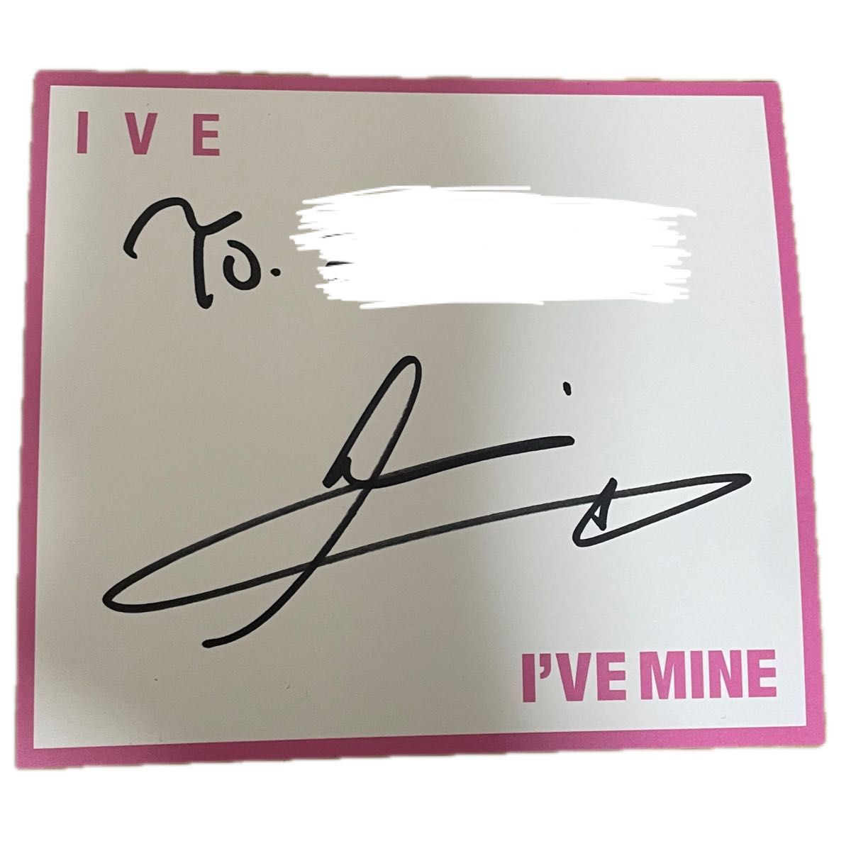 IVE Apple music リズ 直筆サイン IVE リズ 直筆サイン ウェハース