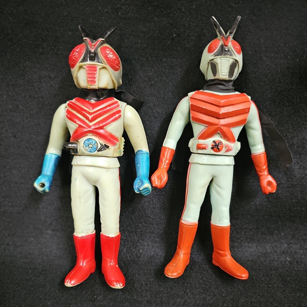Yahoo!オークション - ポピー 仮面ライダーX ソフビ 2体 当時物